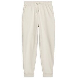 Arket Womens French Terry Sweatpants Joggers Womens Size Small Light Beige Pants